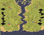 TERRA FIRMA REALISTICA    realistic terrain map - Red Alert 2 Map Preview Image